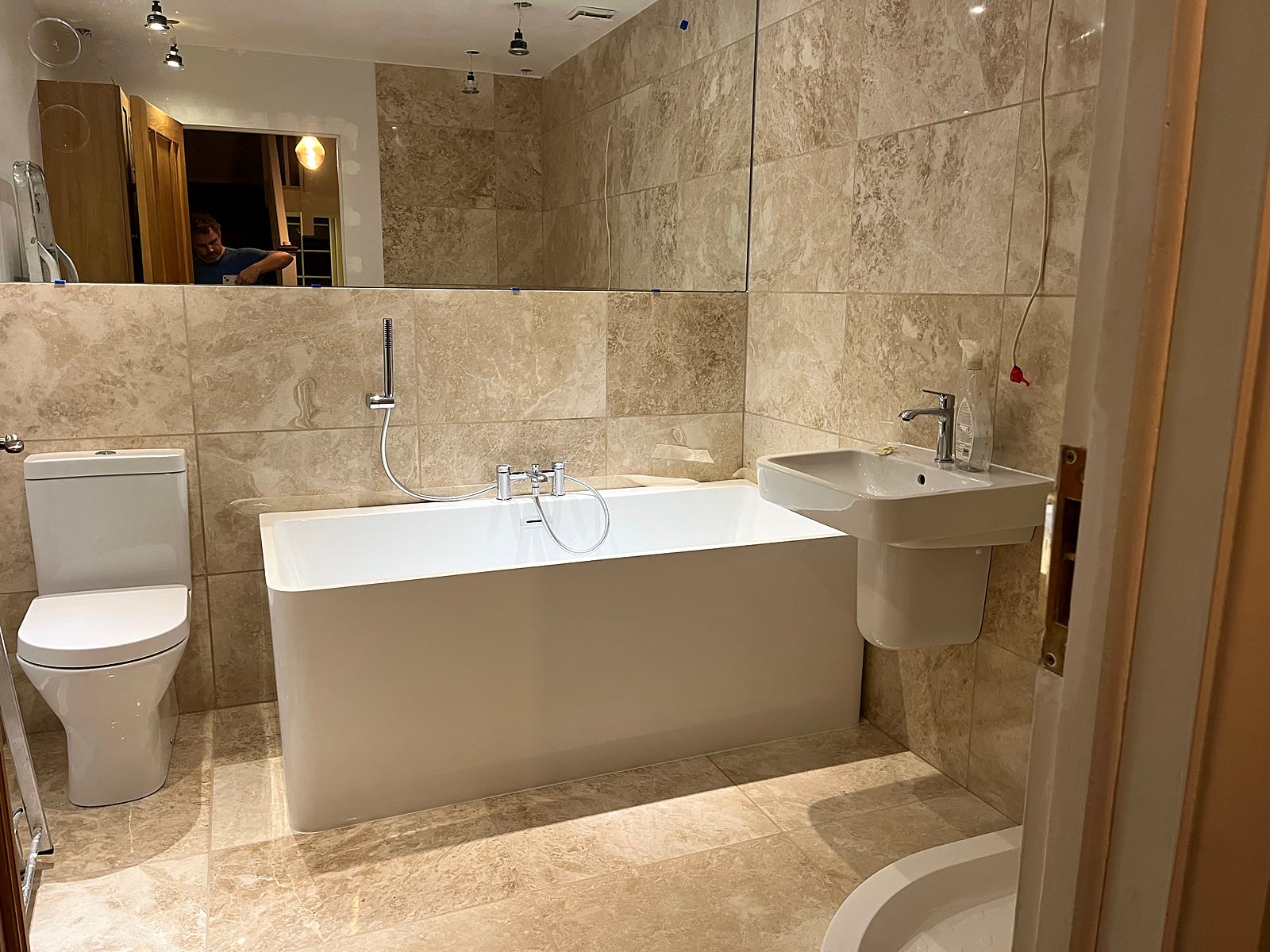 Marble bathroom