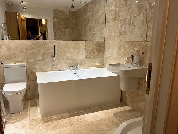 Marble bathroom