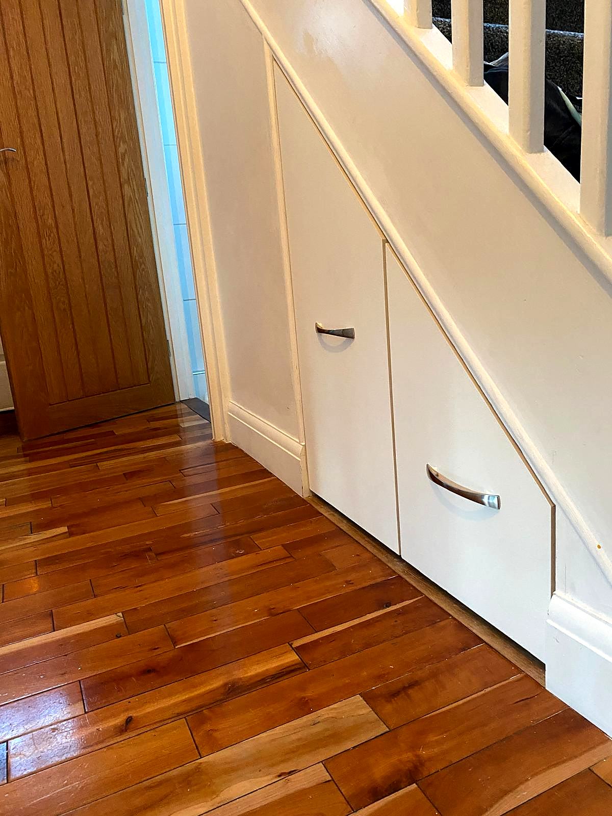 Under-stairs drawers