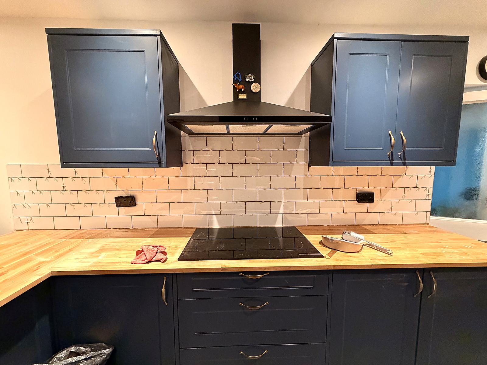Navy shaker kitchen