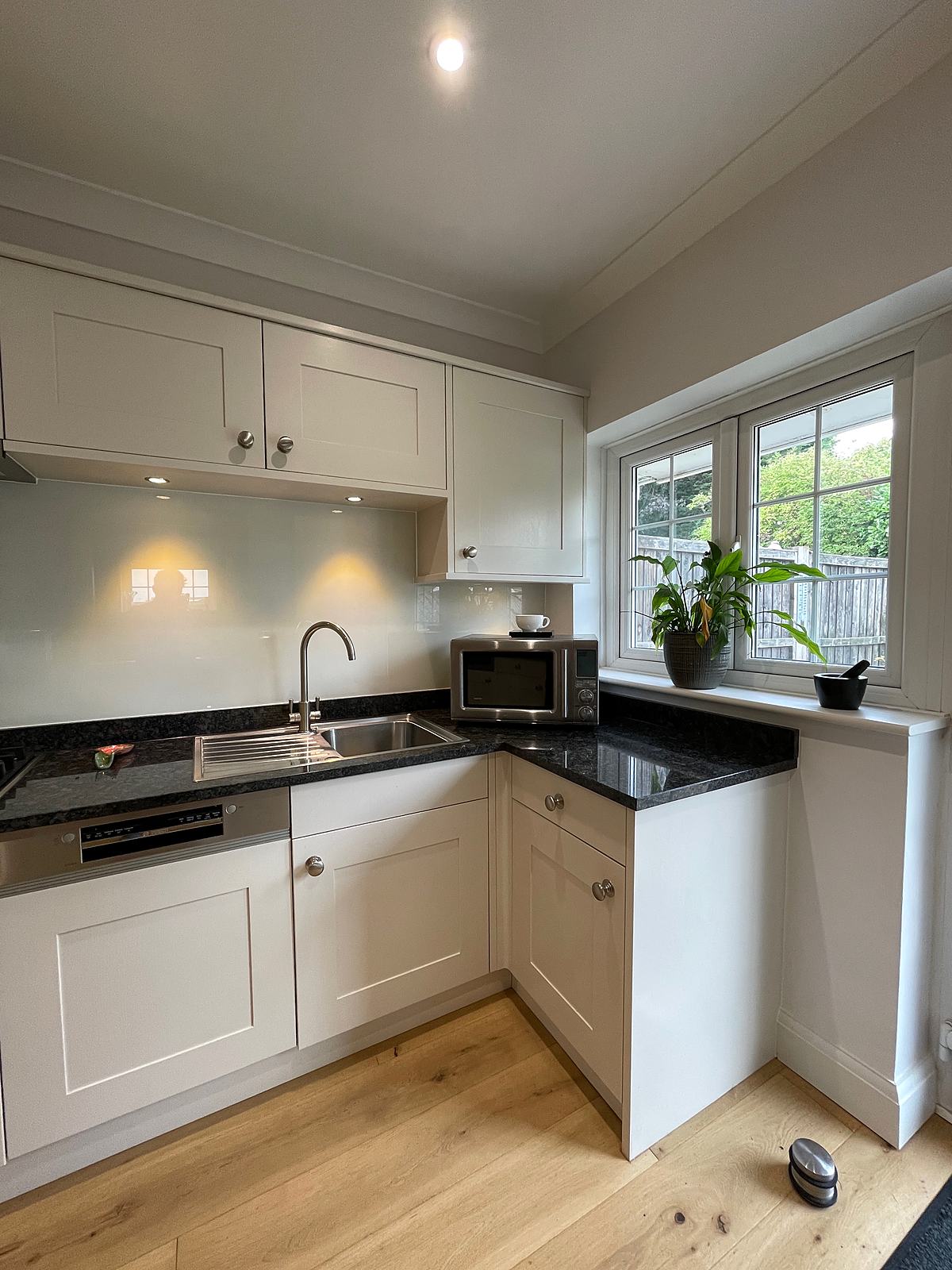White shaker kitchen