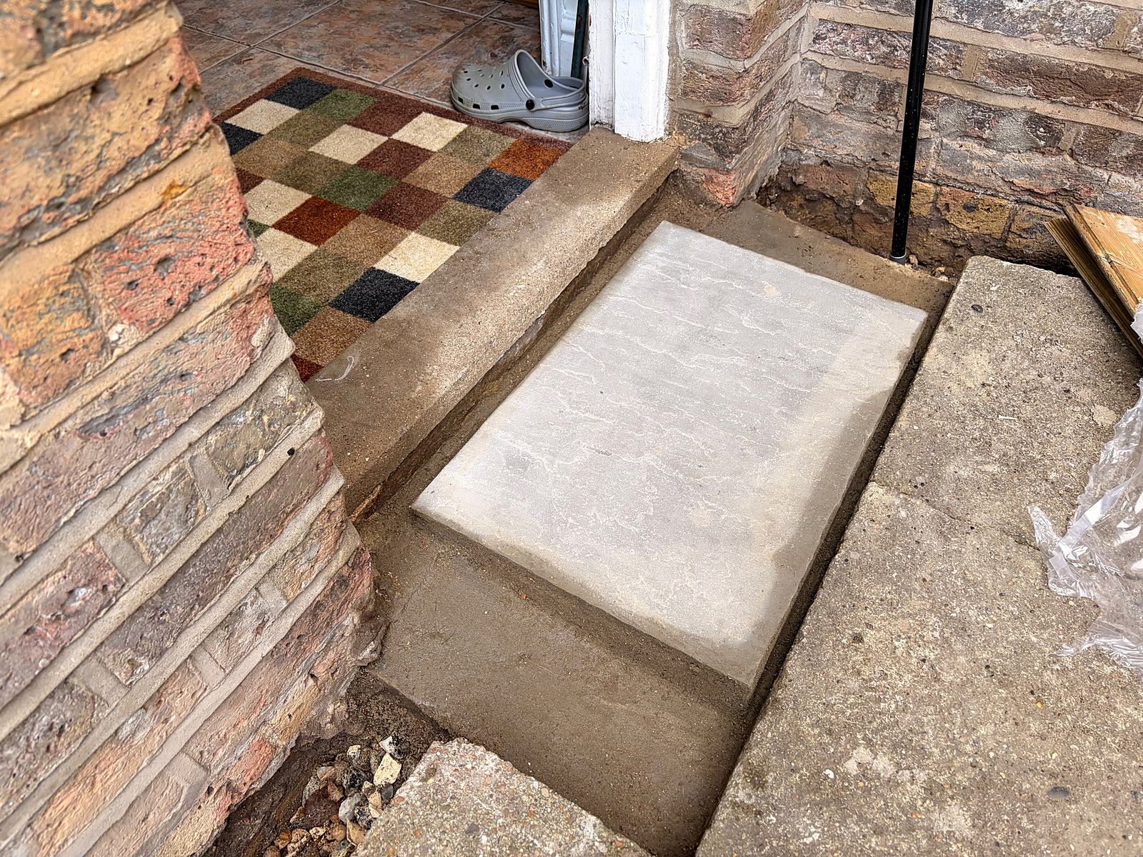 Rear step rebuilt