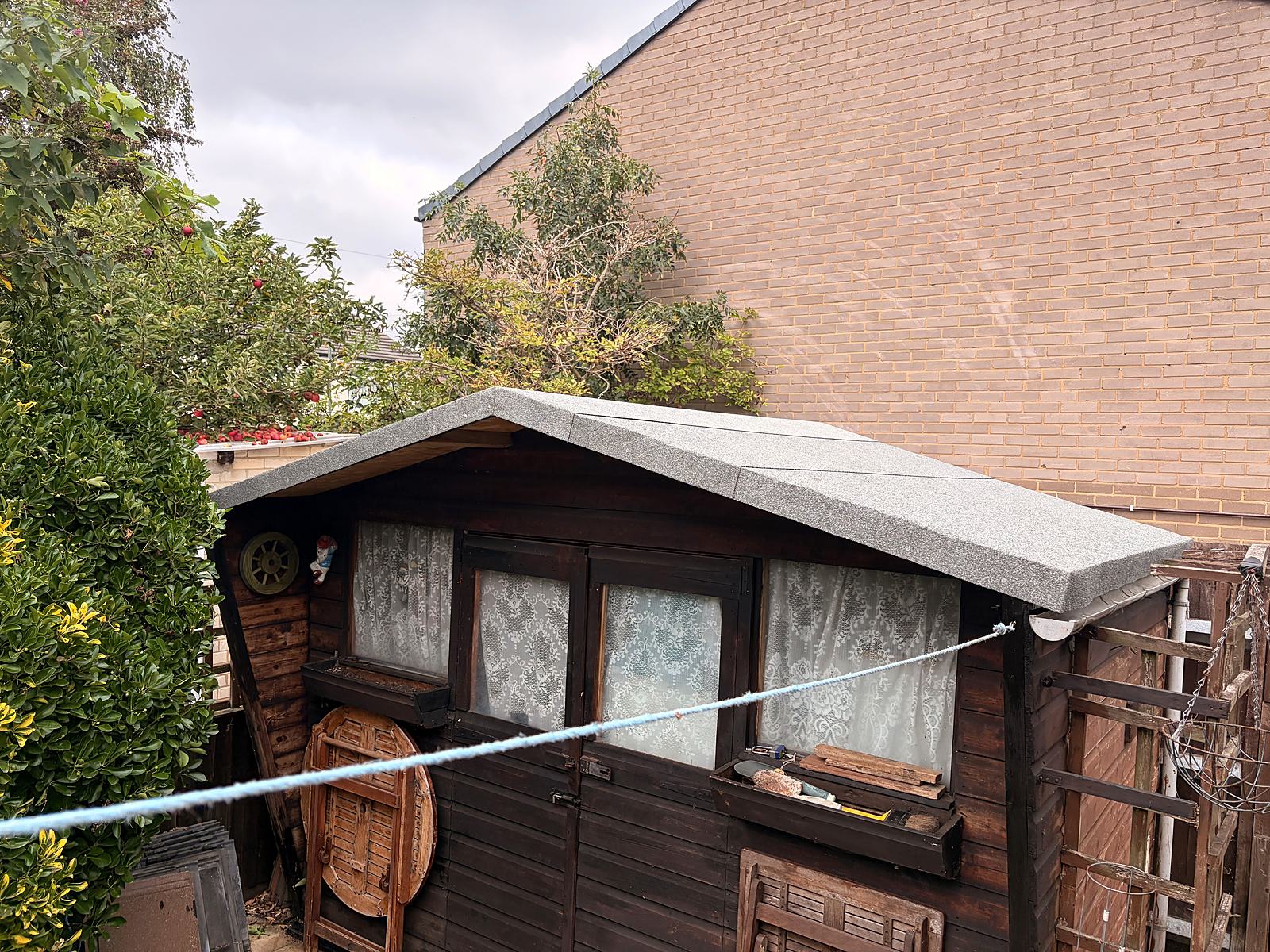 Shed re-roofed