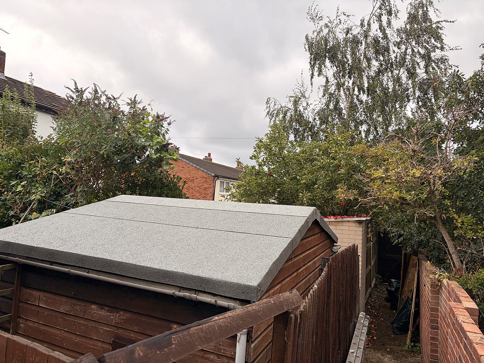 Shed re-roofed